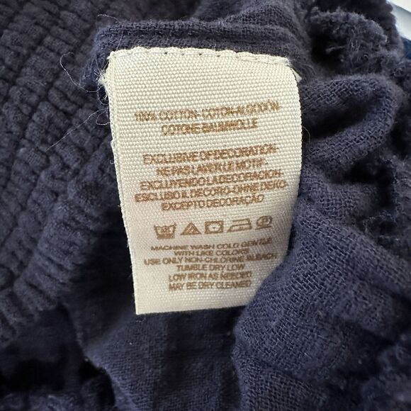 FREE PEOPLE SAACHI SMOCK Off the Shoulder EMBROIDERED FLORAL TOP Size M Boho - Picture 9 of 9